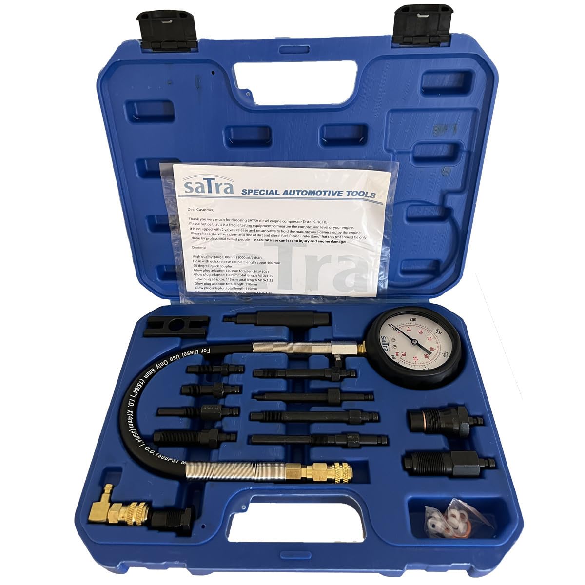 Satra S-HCTK - Probador de compresión para motores diesel M10, M12 y M14