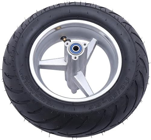 Neumático de rueda trasera 11050-6.5 con rodamientos de 49 cc de 2 tiempos, mini bicicleta de cohete de bolsillo con cubo de neumático tubo negro