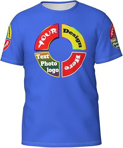 Camiseta personalizada,Camisetas personalizadas,Camiseta unisex Imprime tu logotipo en la camisa,Personaliza tus propias camisetas Foto