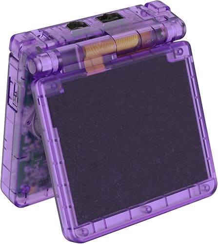 Miniatura 5 de IPS Ready Upgraded eXtremeRate Clear Atomic Purple Custom Replacement Housing Shell for Gameboy Advance SP GBA SP Compatible with Both IPS &