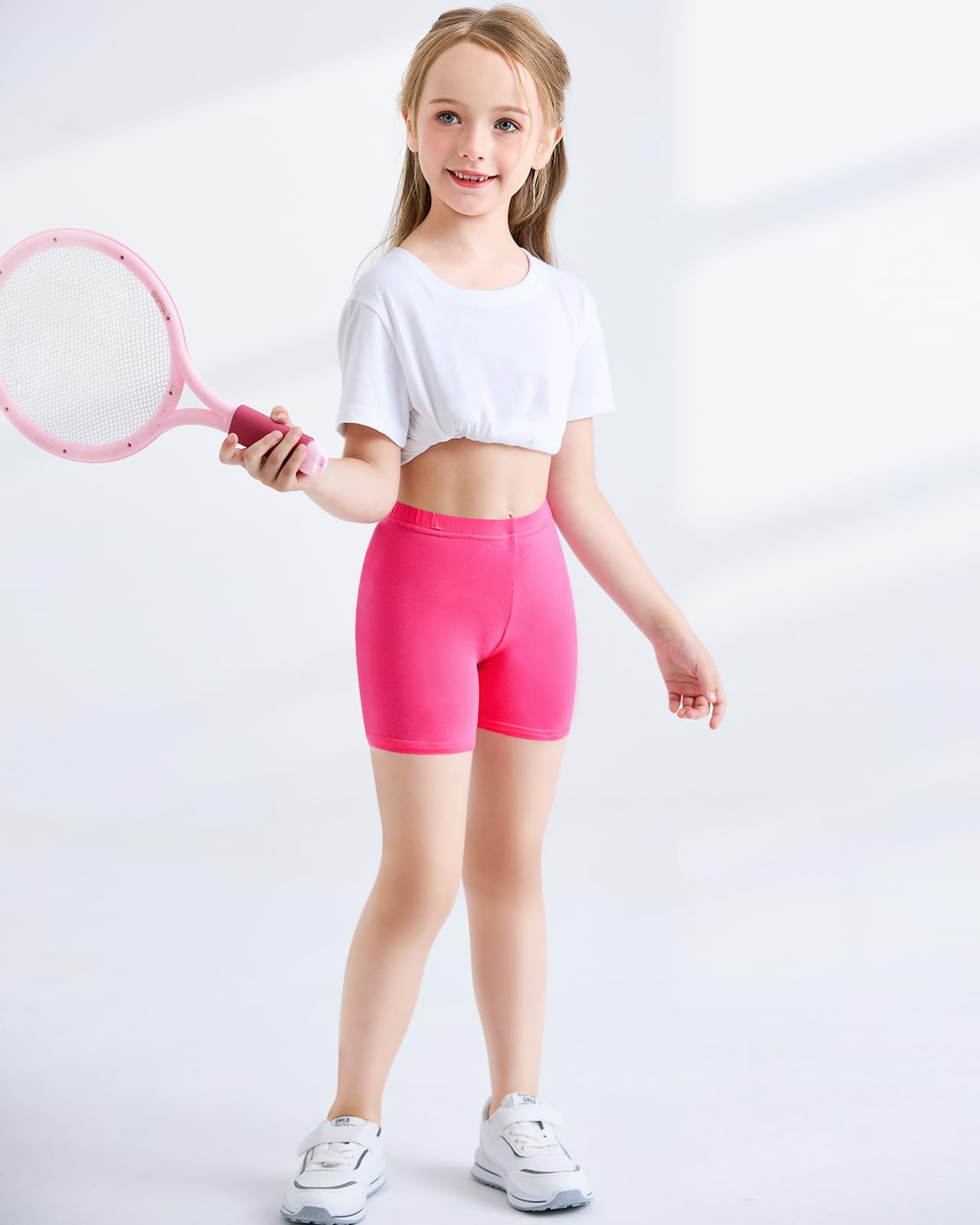 Adorel Pantalones Cortos Algodón Mallas Cortas Shorts para Niña Pack de 6