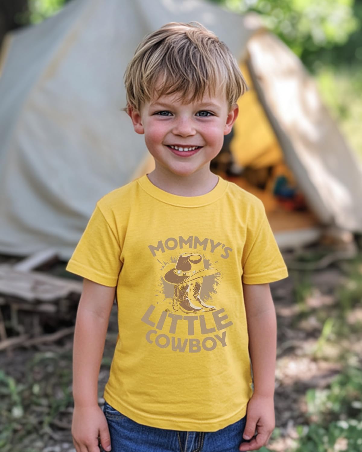 Cowboy Shirt Toddler Boy Kids Little Western Baby Boys Clothes Letter T-Shirts Cotton Tops Tee 2T-8Y - Image 3