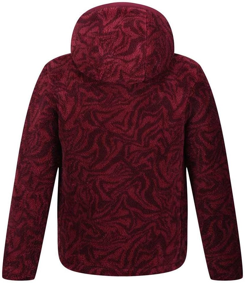 Regatta Childrens/Kids Kyrell Zebra Print Reversible Jacket (14 Years) (Mineral Red/Burgundy)