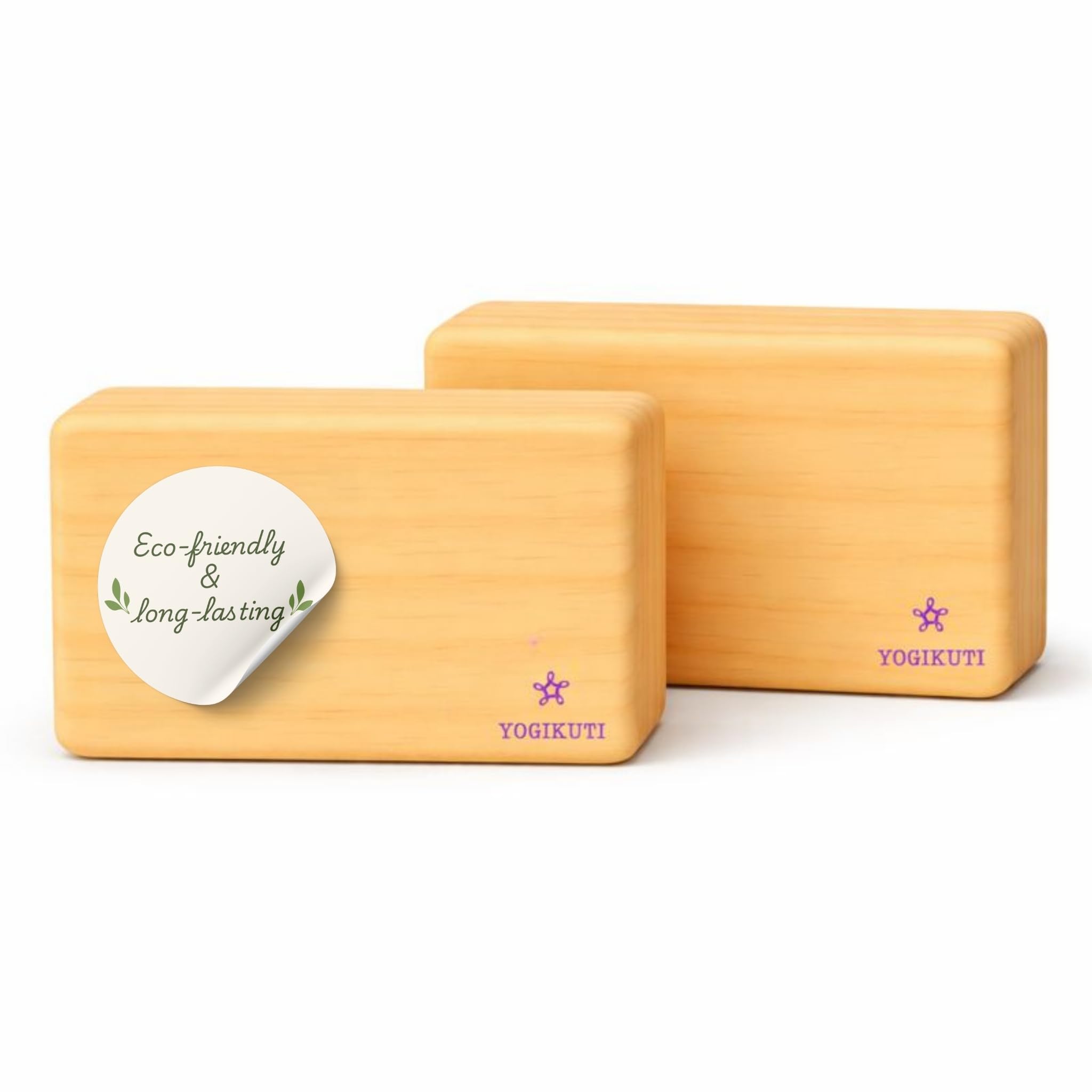 Yogikuti Yoga Light Wooden Block, Wooden Yoga Block, Yoga Block, Yoga Brick, Iyengar Yoga Props
