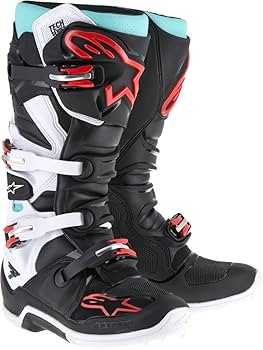 Alpinestars Tech 7 バイクブーツ ブラック/ターコイズ　US9 Alpinestars Tech 7 バイクブーツ ブラック/ターコイズ US9