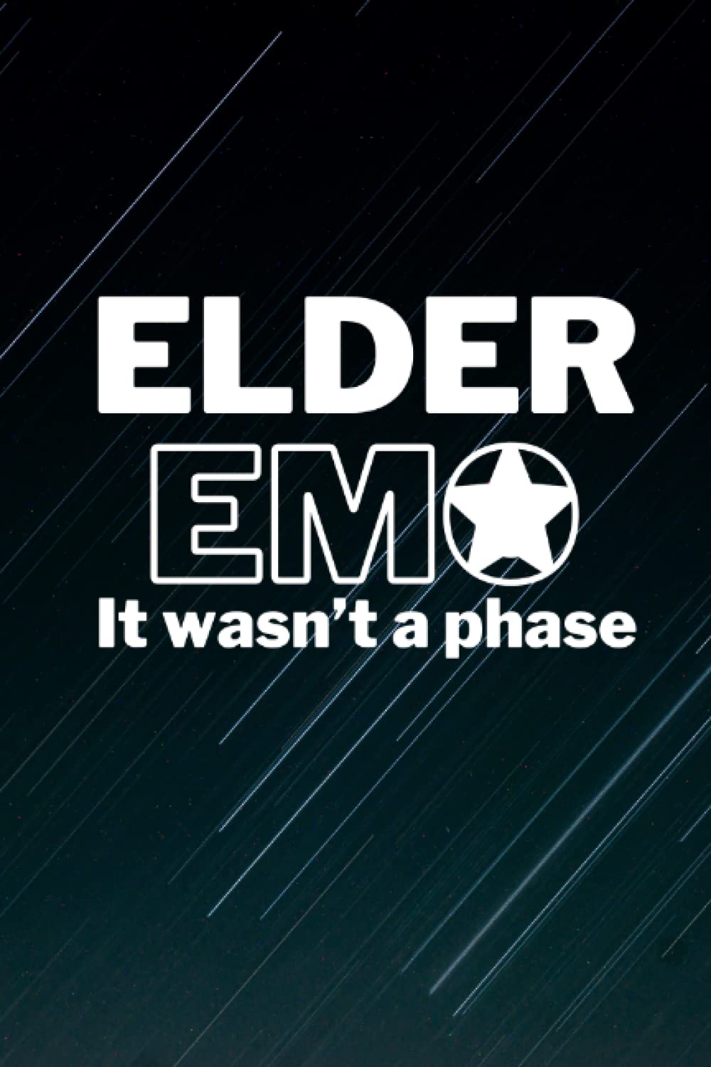 Elder Emo Notebook / Journal | 82 Lined Pages | 6 x 9in