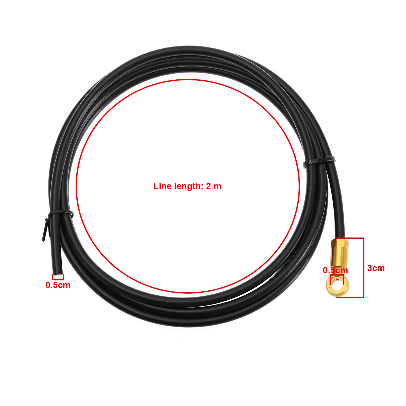 Ricambi Freni Idraulici Kit Tubo Freno Idraulico Icreopro 2000mm - Per Sistema Shimano BH90 Con Adattatore Banjo Ricambio Freni Shimano Deore Slx Xt - Foto 9