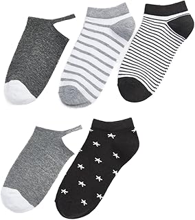 شرابات أحذية مخططة للرجال من ال سي وايكيكي، عبوة من 5 قطع