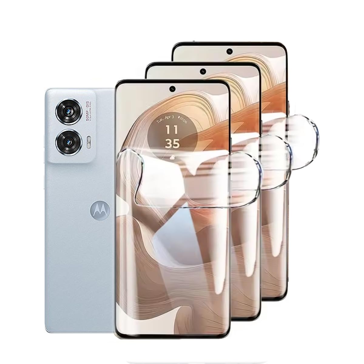 nvskvd Pellicola Protettiva Idrogel per Motorola Edge 50 Pro/Edge