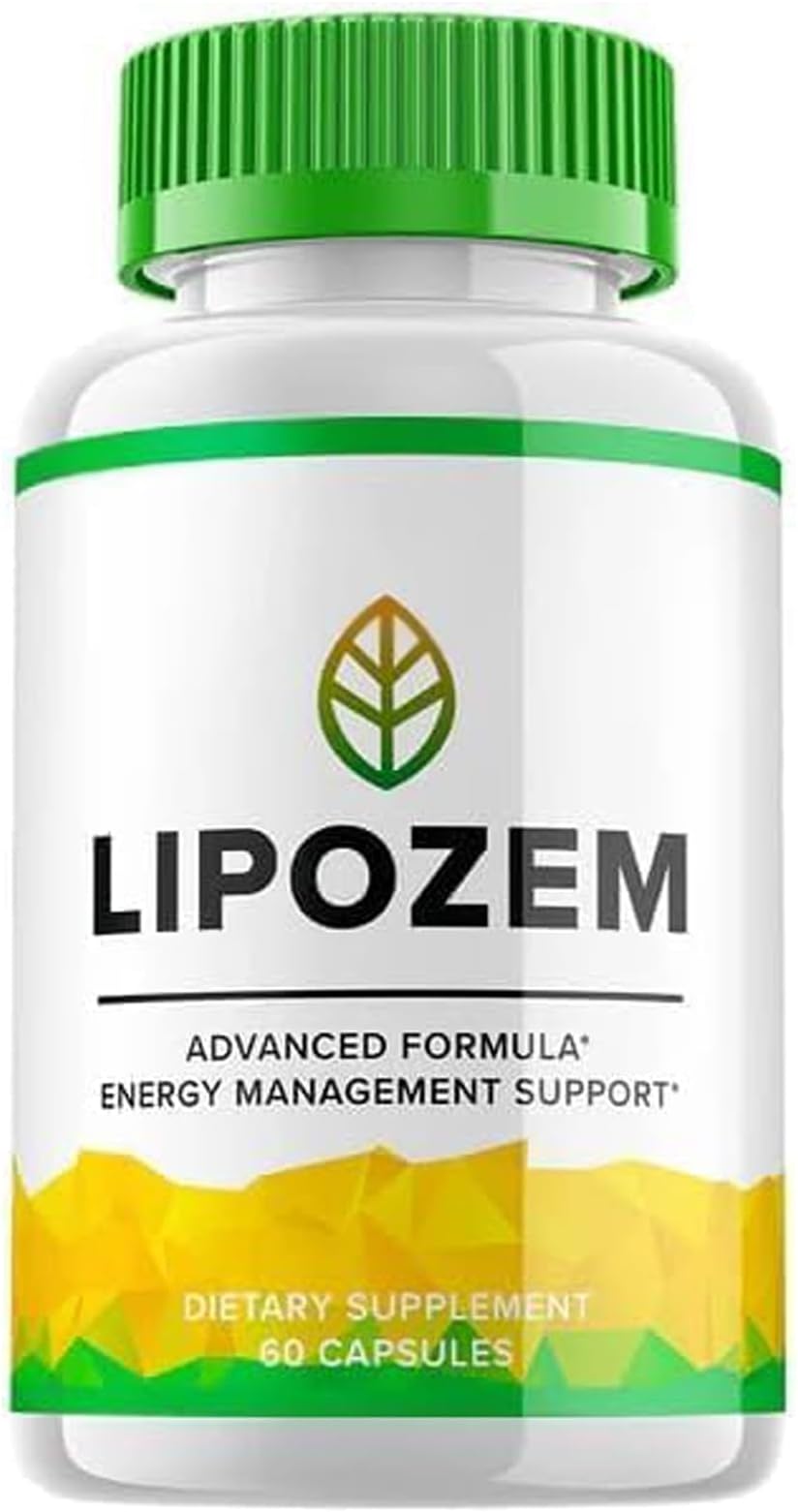 Lipo-zem Capsules, Lipozem Advanced Formula Supplement for Energy, Vitality and Wellness Support, 100% Natural, Vegan Non-GMO, Gluten-Free, Magnesium, Calcium and Sodium (60 Capsules) O3