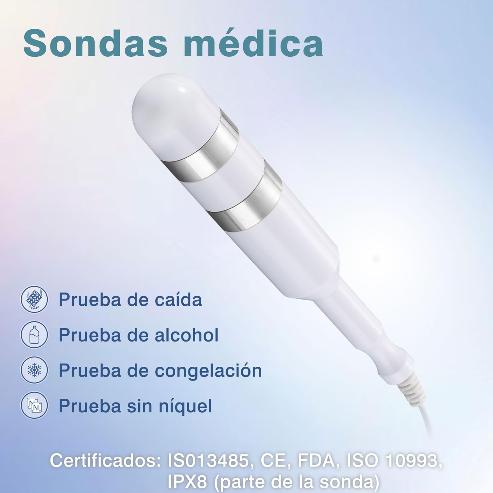 iSTIM Sonda PR-03 Vaginal Reutilizable de Grado Médico para Ejercicios Kegel: Diseñada para Fortalecer el Suelo Pélvico, Aliviar la Incontinencia y Compatible con TENS/EMS de Estimulación Muscular