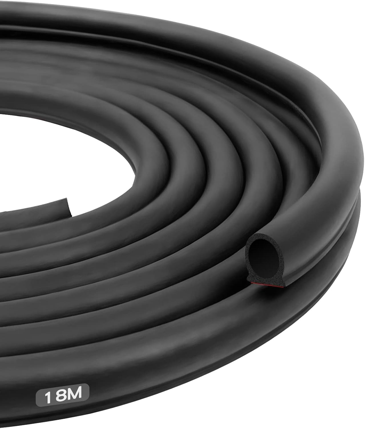 Universal Car Door Seal Strip 18m Large DShape Self Adhesive