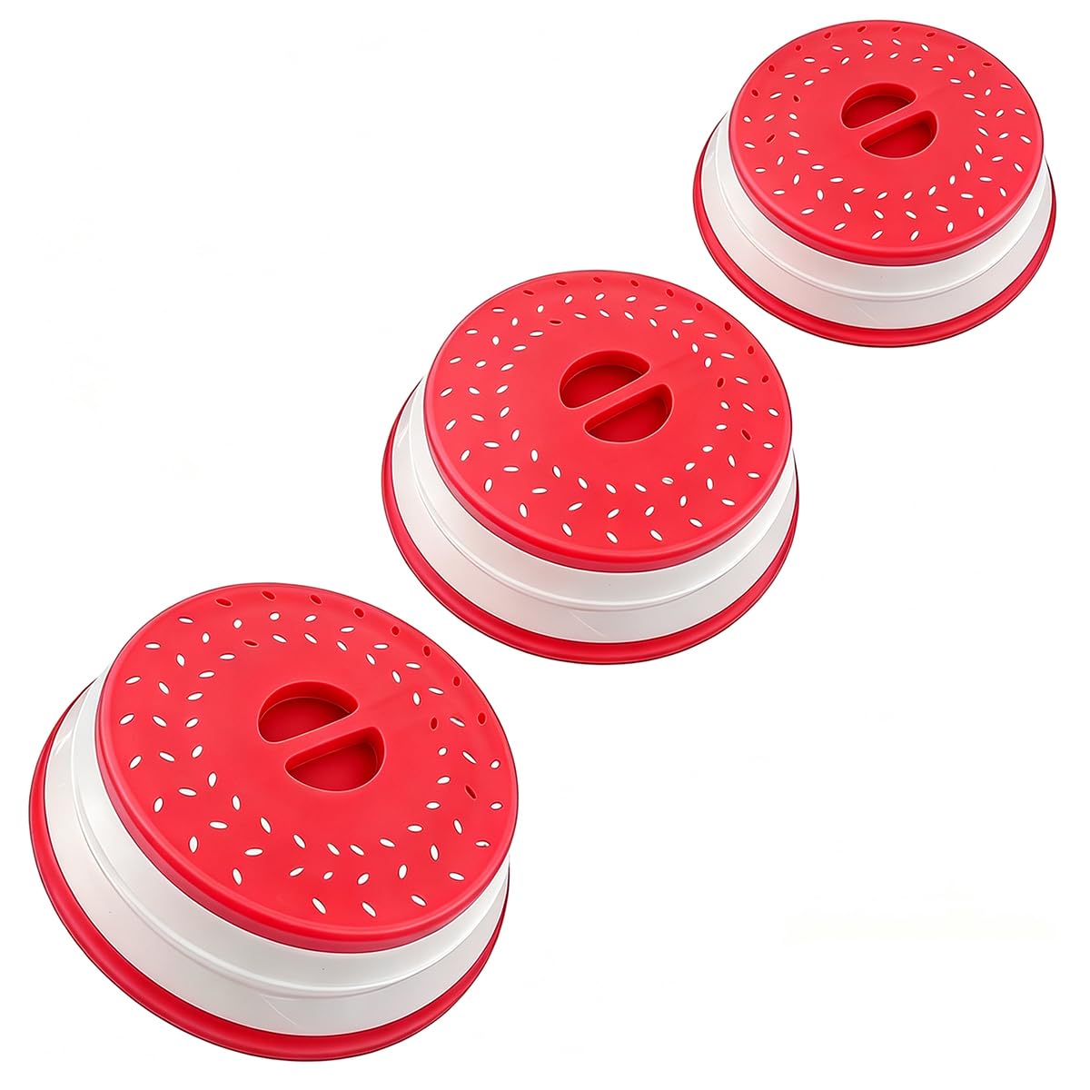Set of 3 Collapsible Microwave Splatter Cover