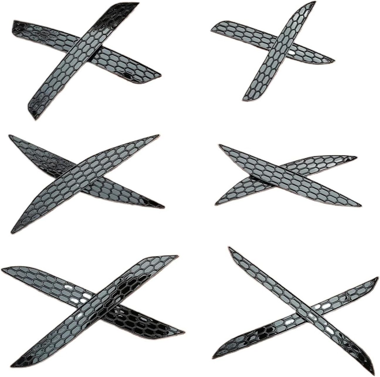 光沢のあるブラックのリアバンパーリフレクターハニカム両面テープ取り付け、VWゴルフ6/7/7.5/8 GTI Rスタンダード2009