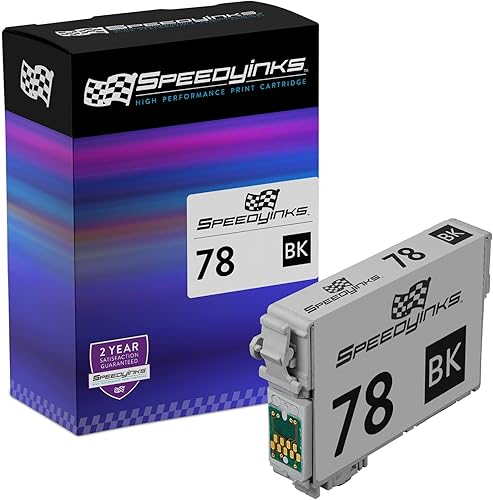 Speedy Inks Cartucho de tinta remanufacturado de repuesto para Epson 78 (negro) Speedy Inks Cartucho de tinta remanufacturado de repuesto para Epson 78 (negro)