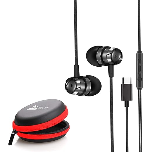 Wecool Mr.Bass W010 Wired in Ear Earphones with Mic (Black)