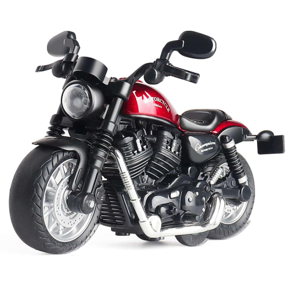 Die-cast Alloy Motorbikes for Kids 1:14 Scale Alloy Model Bikes Pull Back Toys Suitable for 3+ Years Boys and Girls Multicolor (Pack of 1)【Colors as Per Stock】 (Motorbike 1:14)-image-39