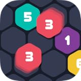 Easy to play Hexagon Number Smash : 1010 Merged Block Puzzle