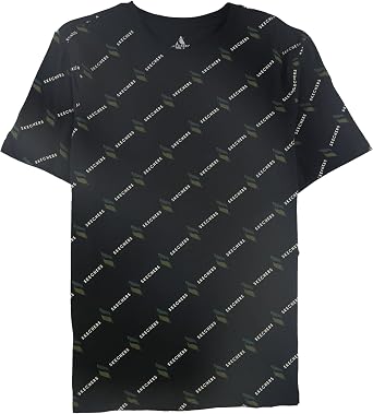 Skechers Mens Logo Print Graphic T-Shirt, Black, Medium
