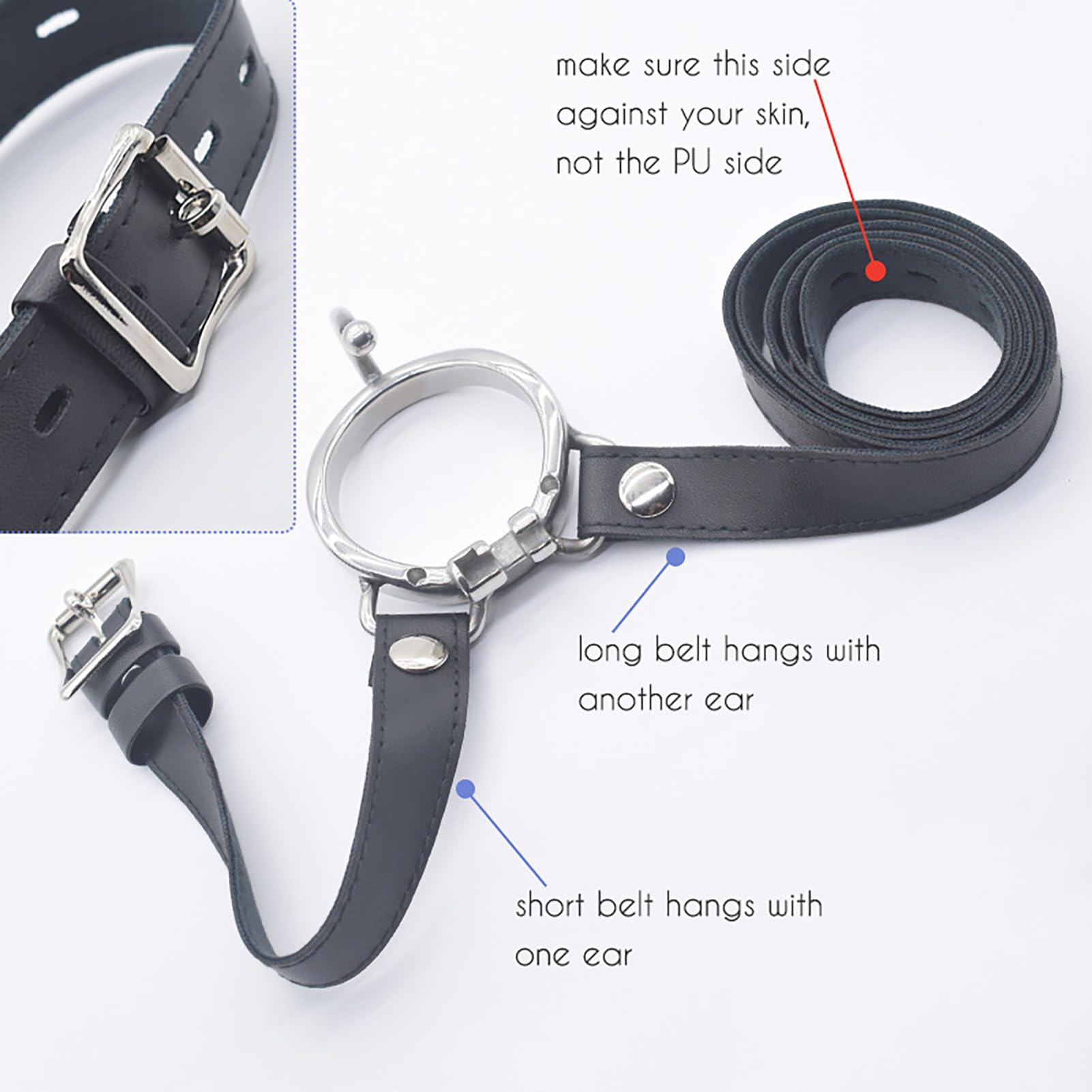 Flat Chastity Cage Inverted Chastity Cage Uomo Sissy Cintura Di Castità Maschile Metallo Cock Cage Erotitici Sexy Per Coppie (50MM)