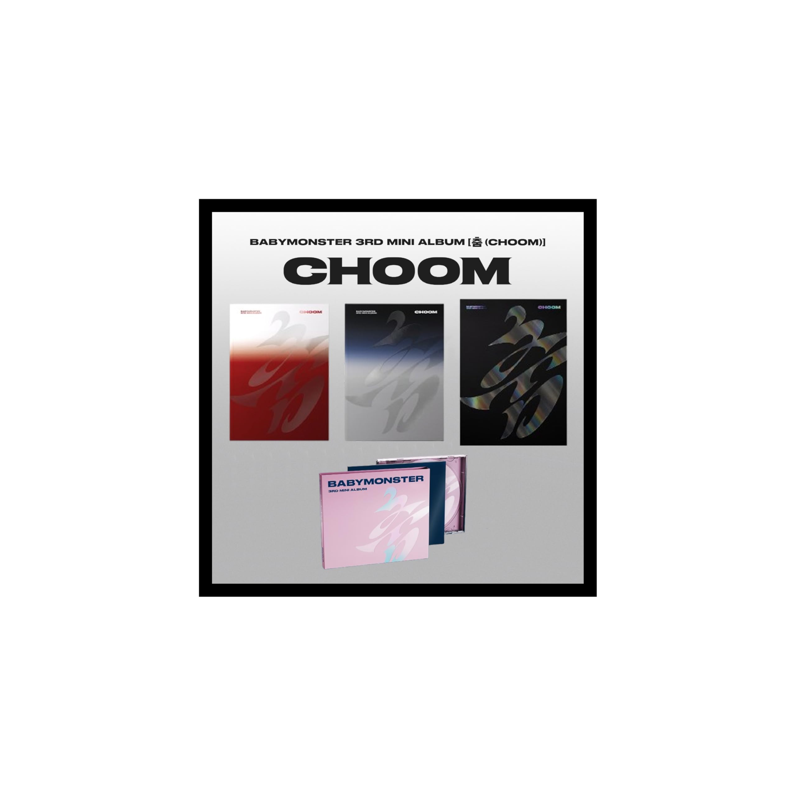 BABYMONSTER CHOOM 3ème Mini Album Lot de 2 Versions Standard + Jewel