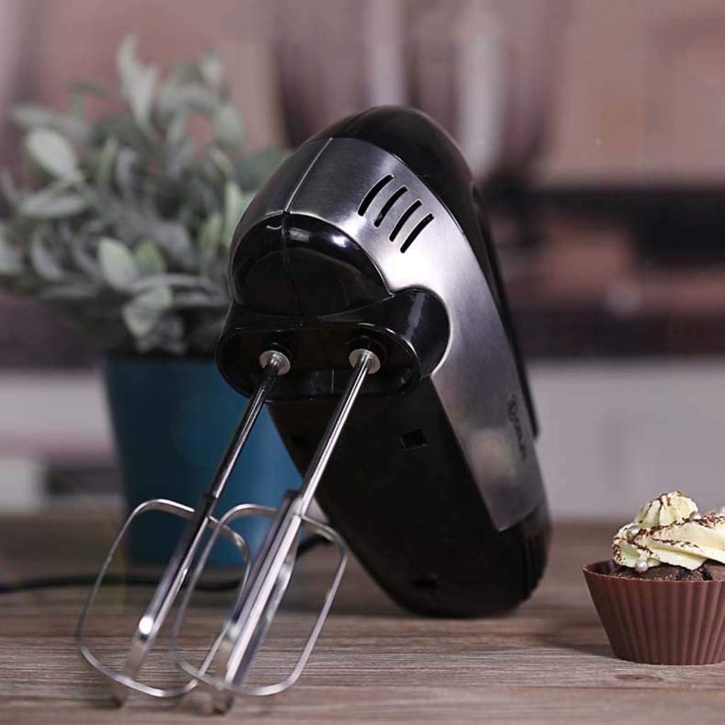 Multi Use 5-Speed Hand Mixer with 304 Stainless Steel Beaters Dough Hooks and Balloon Whisk Attachments 350W Easy to Load and Unload