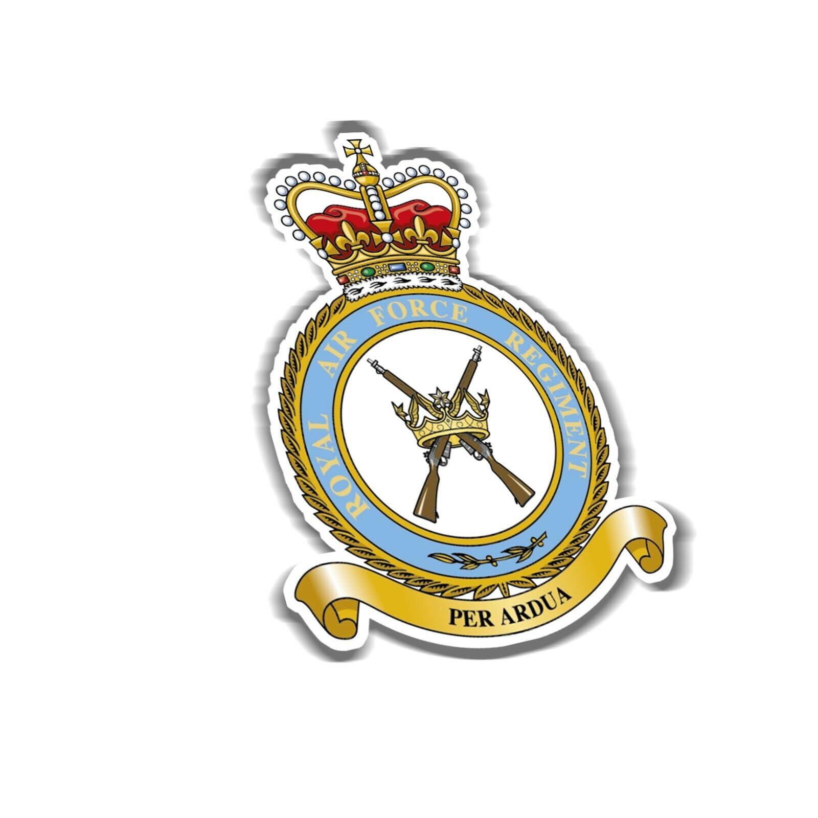 Royal Air Force Regiment (SK30) Military Waterproof Vinyl Stickers Decal Veteran RAF REGT 150mm x 110mm