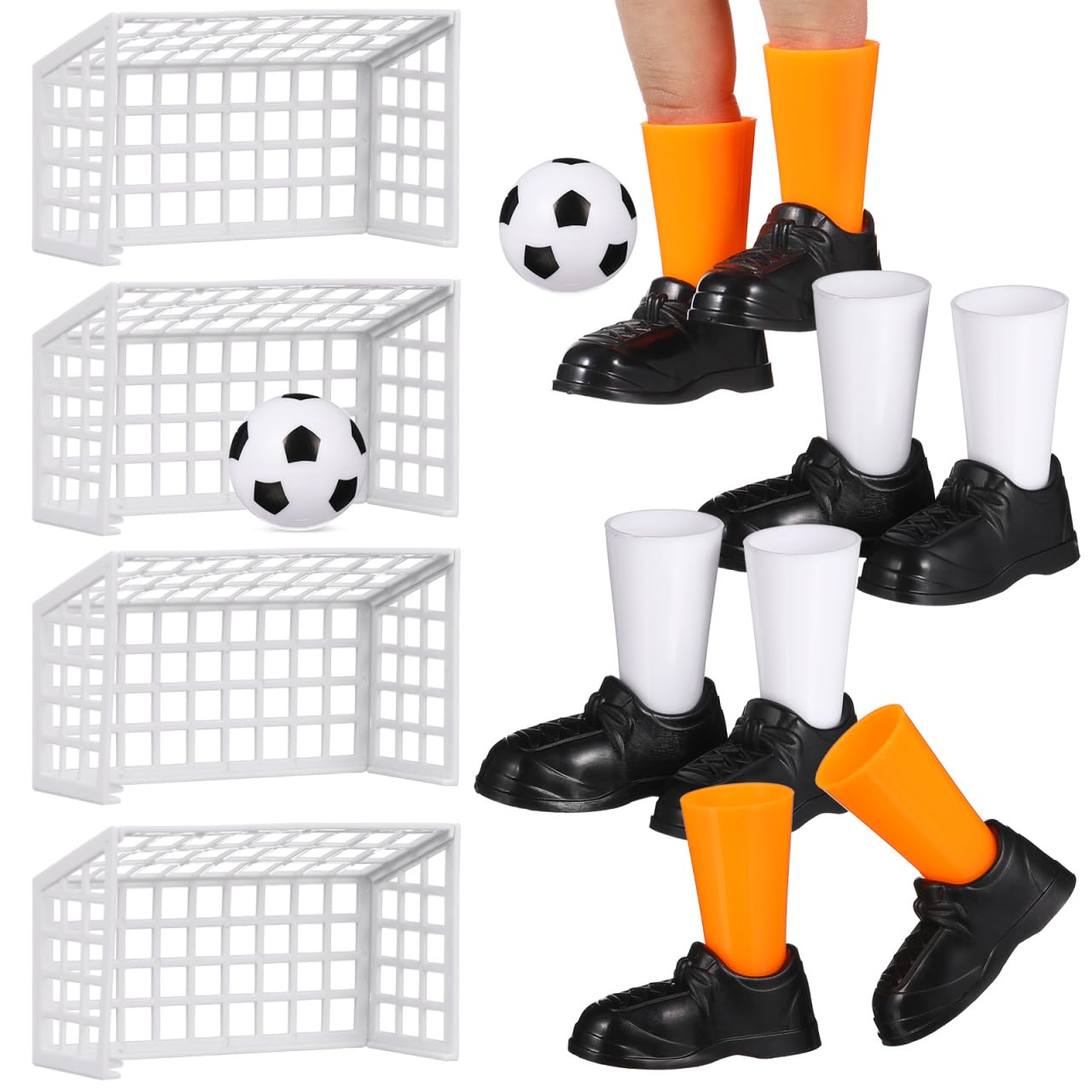 UPKOCH 2 Ensembles Mini Football Doigts - Jeu Interactif Avec Buts Et Ballon Pour Enfants