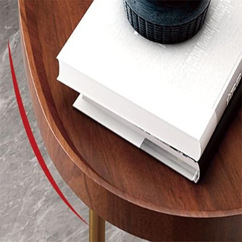 Miniatura 8 de Mesa de centro pequeña en forma ovalada de madera Mesa auxiliar Mesa auxiliar Mesa auxiliar Mesa auxiliar de dormitorio de moda