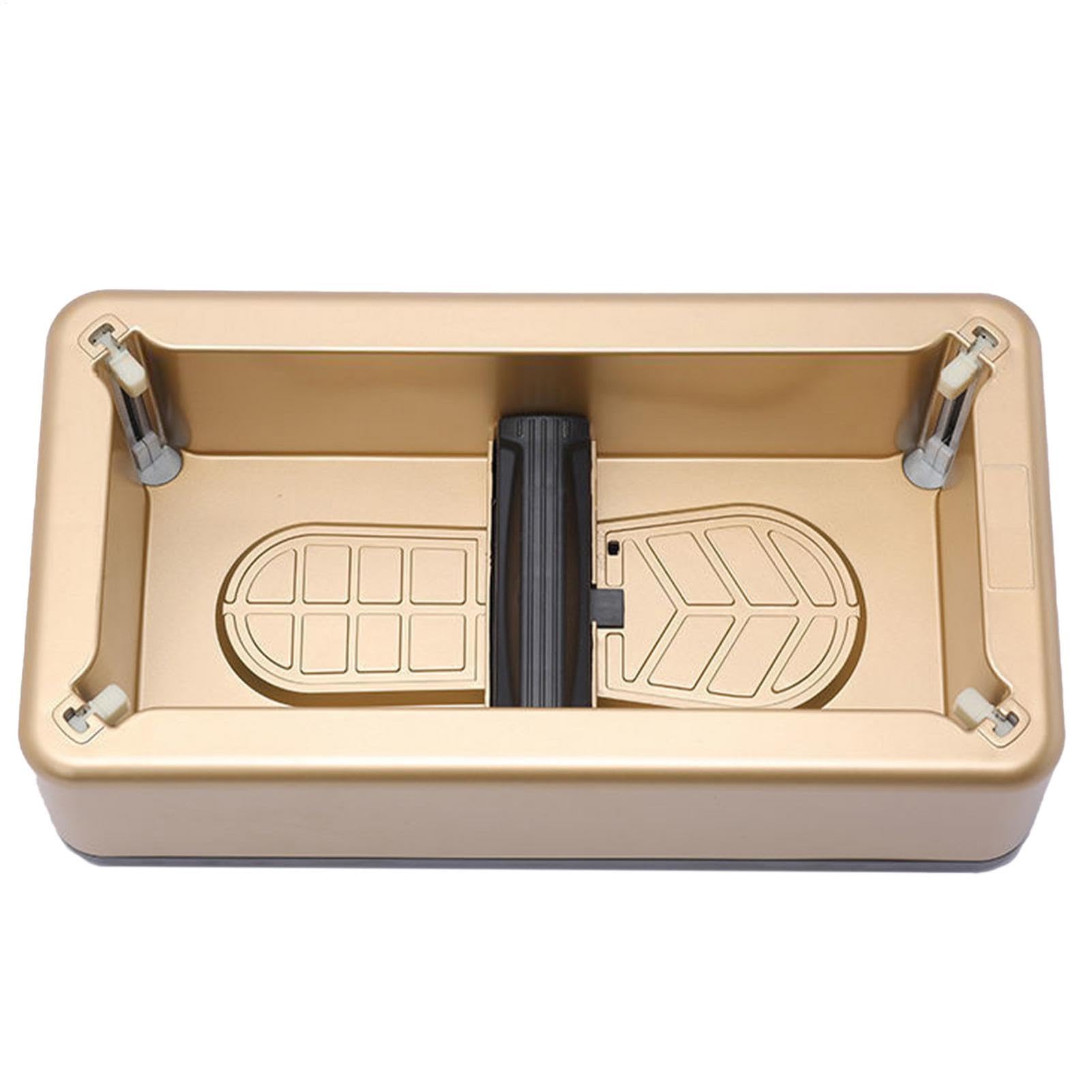 Distributore di copriscarpe, usa e getta, copriscarpe, set automatico | portatile, con 100 copriscarpe, copriscarpe antiscivolo, antipolvere