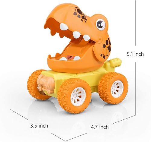 Miniatura 2 de Juguete de dinosaurio, juguete para presionar y llevar, juguete de dinosaurio para niños de 2, 3, 4, 5 años, para fiestas, cumpleaños, regalo de