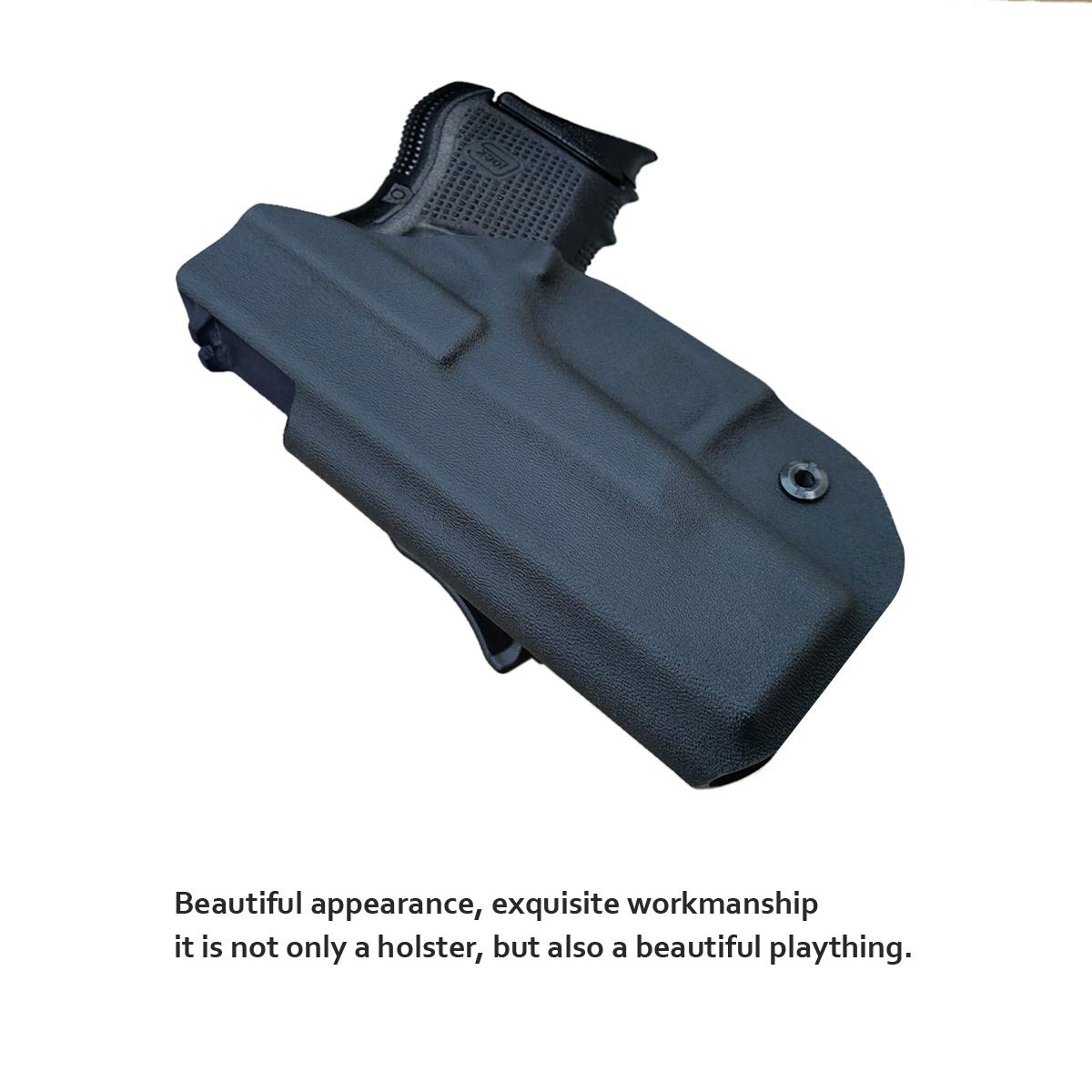 IWB Tactical KYDEX Gun Holster Pistola Softair Fondine Fits: Glock 26 / Glock 27 / Glock 33 Pistol Case Inside Concealed Carry Holster Guns Accessories (Black, Right Hand Draw (IWB))