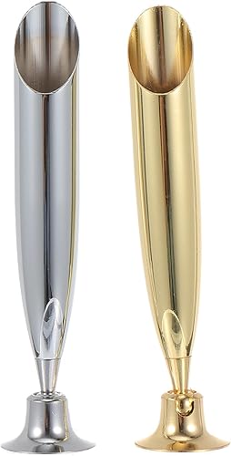 Ciieeo Soporte de exhibición de pluma individual Organizador de Metal Pen Holder 2pcs Inserción de metal Soporte de pluma Base de pluma Fuente de