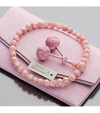 Amazon｜[仏壇屋 滝田商店] 数珠 女性用 ピンクシェル 8mm玉 正絹小田