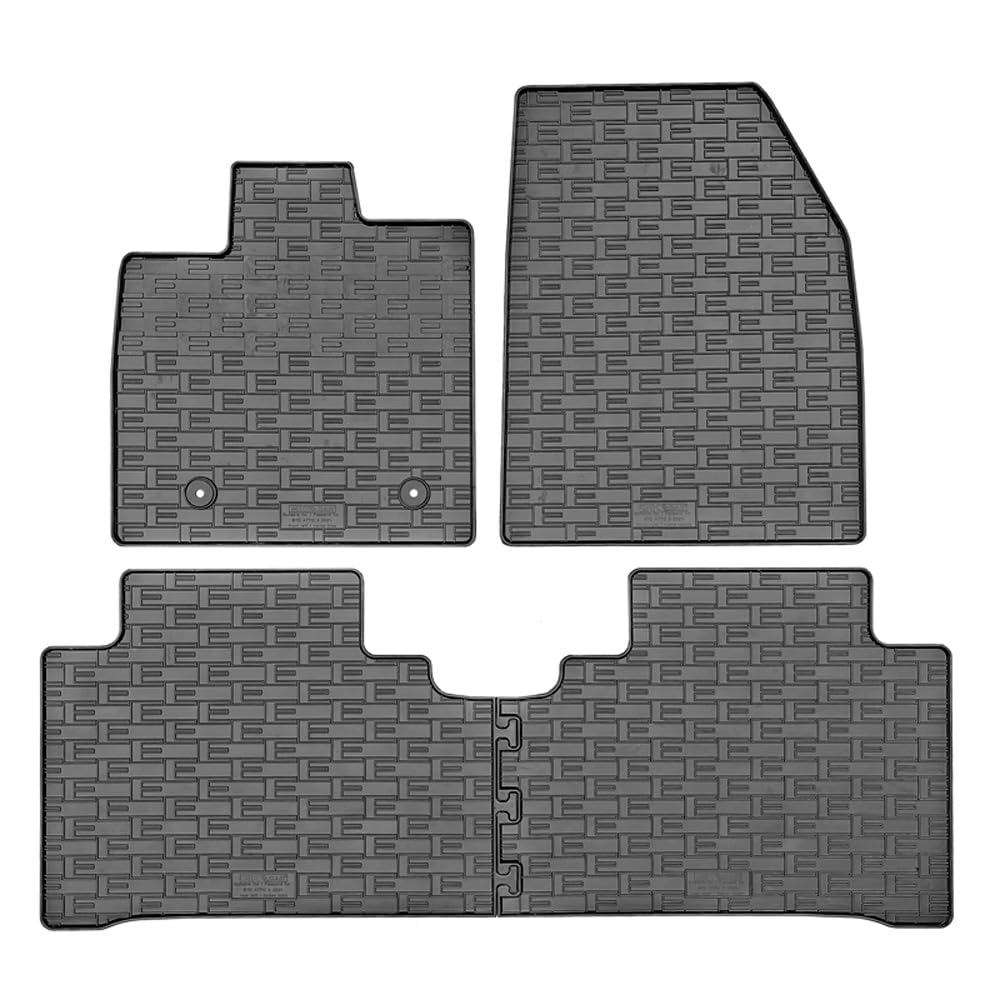 AUTO-STYLE Rubber mats compatible with BYD Atto 3 2022- (4 pieces + attachment system)