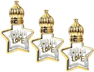 FOMIYES 3pcs Bottled Roller Bottles Glass Bottles Empty Perfume Bottles Glass Perfume Bottle Perfume Container Refillable Bottles Small Perfume Bottle Essential Oil Sample Bottles