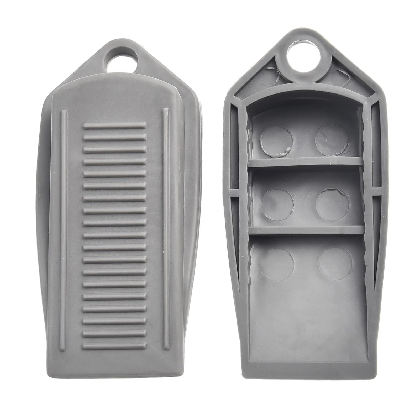 Iopklytf Grey Door Stopper 3Pcs Non-Slip Wedge Door Stopper