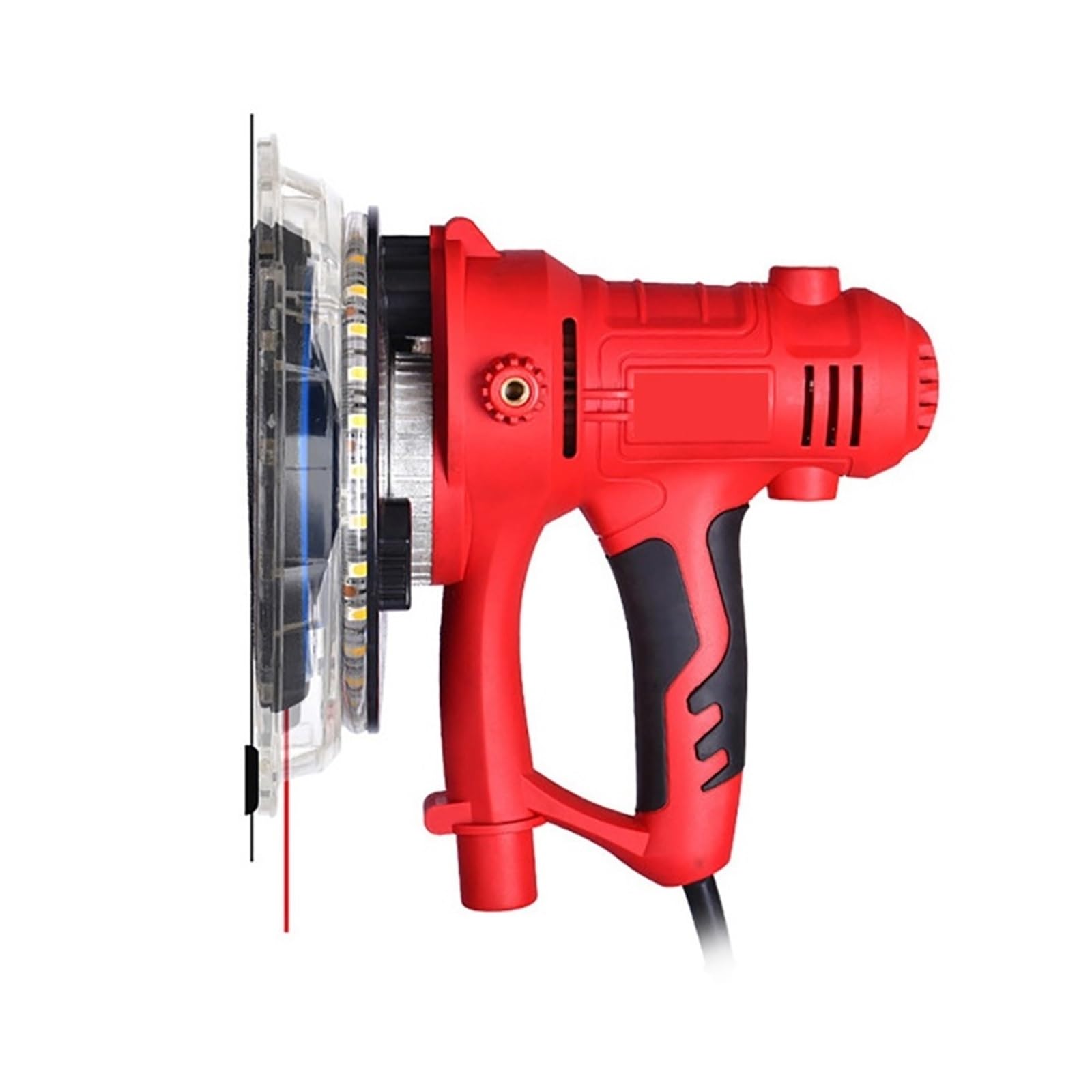 Levigatrice elettrica Levigatrice elettrica for cartongesso da 1250 W Lucidatrice for la rimozione dei residui di pareti e pavimenti con utensili elettrici portatili a LED Alta velocità, più silenzios
