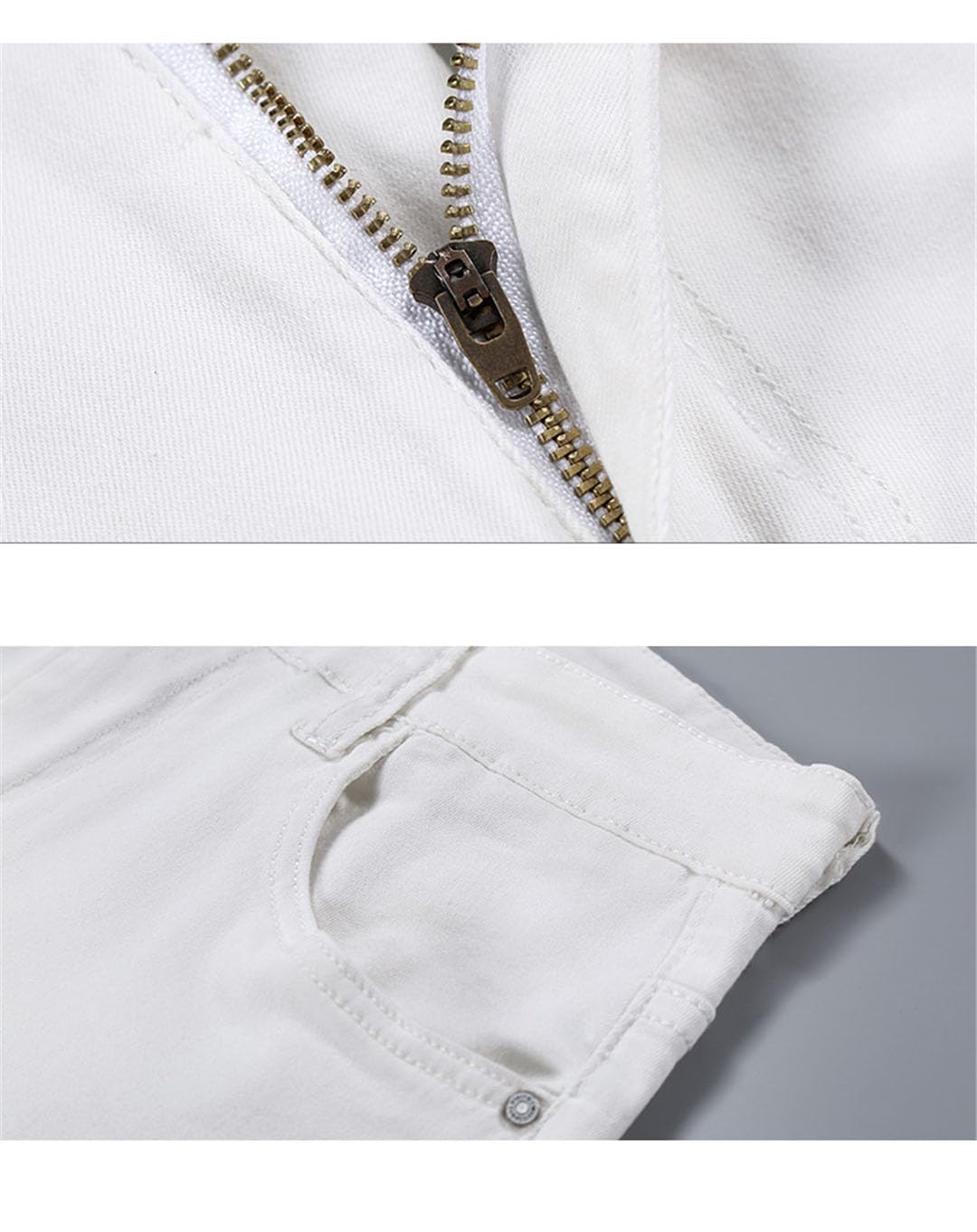 Vogrtcc Jeans da Uomo Casual Business Pantaloni Dritti