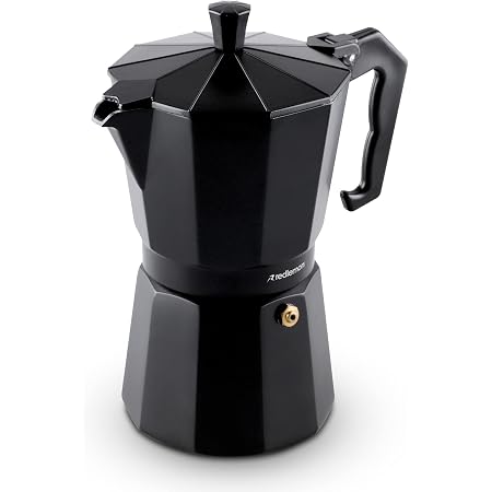 Redlemon Cafetera Italiana para Espresso Tipo Moka (300 ml), Fabricada en  Aluminio, con Asa Ergonómica y