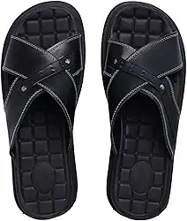 Chinelo Ortopédico Anatômico Anti Stress Masculino Couro