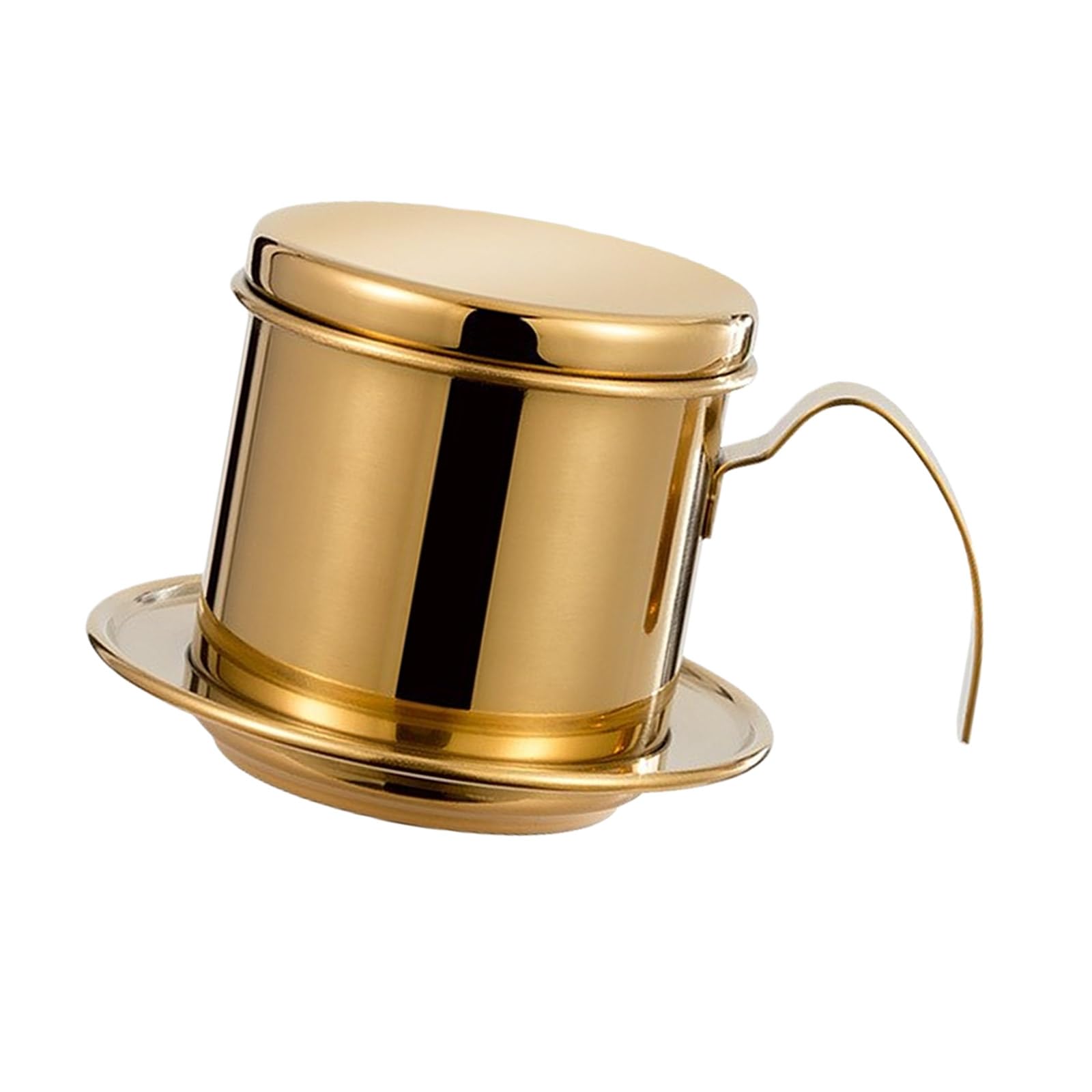 carotoe Stainless Steel Coffee Dripper Portable & Dishwasher Safe Quick Brewing Filter for Travel Camping Portable Pouring Over Coffee Maker