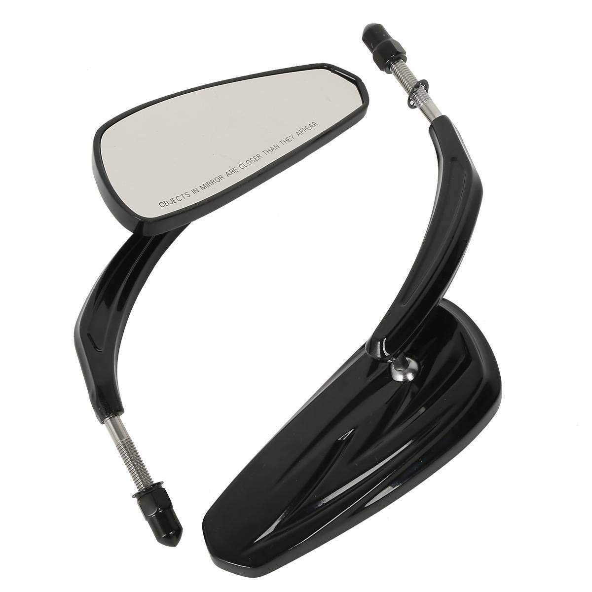 Motorfietsspiegel, M8, 8 mm, chroom, ronde achteruitkijkspiegel voor Softail Slim Forty Eight XL1200X Sportster 1200 Street Glide