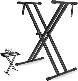 Suporte Teclado Musical Estante Pedestal, Suporte em X para Teclado Musical, Estante Piano Teclado
