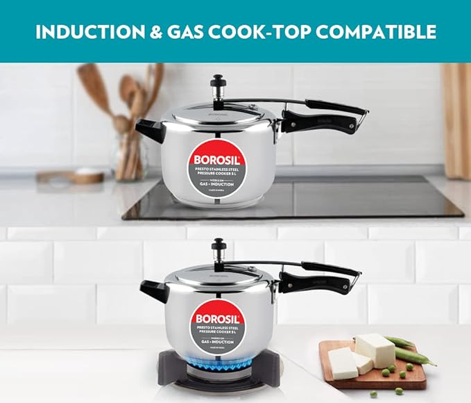 Olla A Presión Acero Inoxidable 5L Borosil miniatura 10