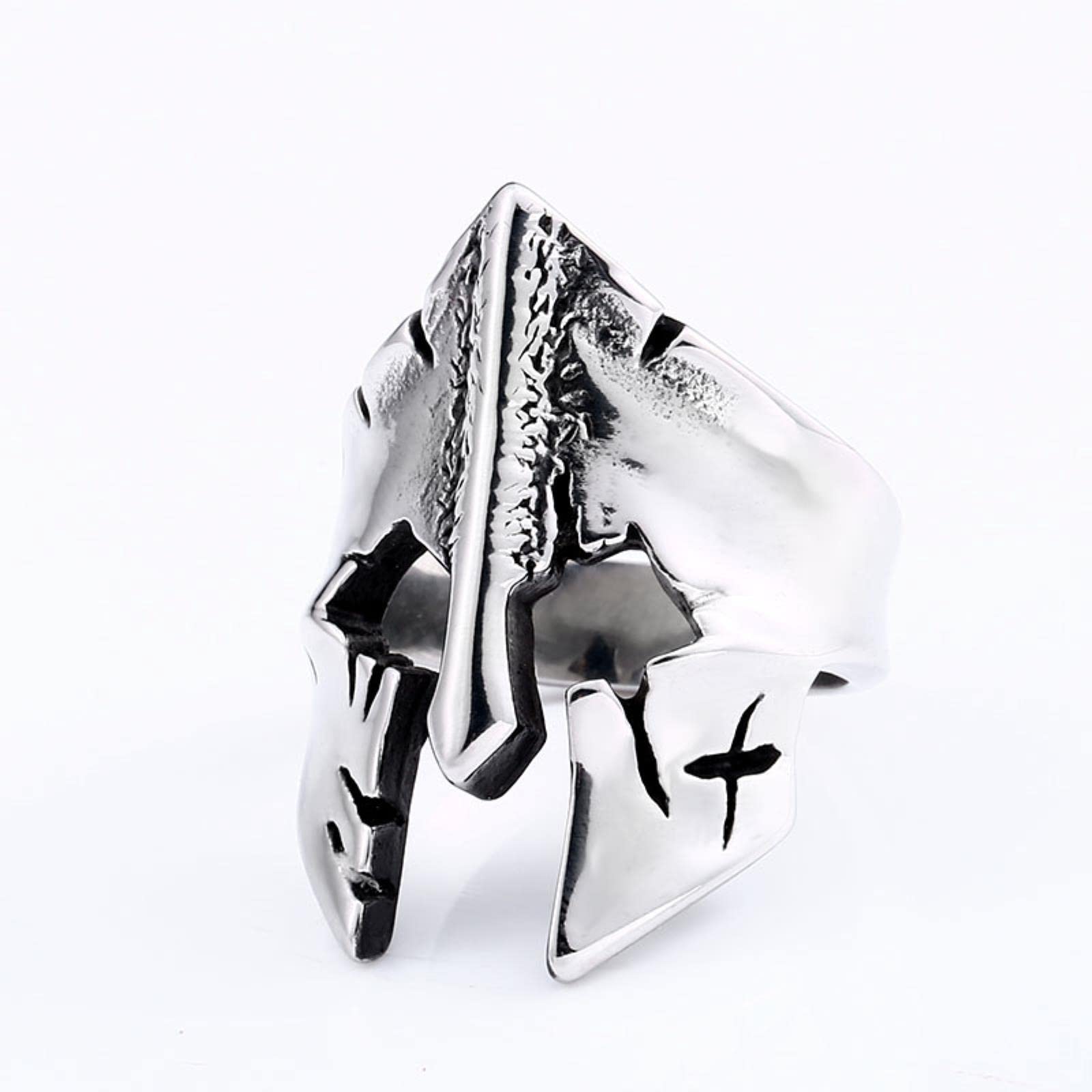 Retro Hip Hop 316L stainless steel Spartan Pagan Men's Ring Punk Gothic Amulet Ring Jewelry Locomotive Gift