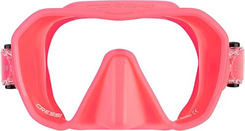 Miniatura 4 de Cressi Máscara de buceo sin marco para adultos - Lente mono de visión ancha - bajo volumen interno - Silicona suave pura - ZS2: diseñado en Italia