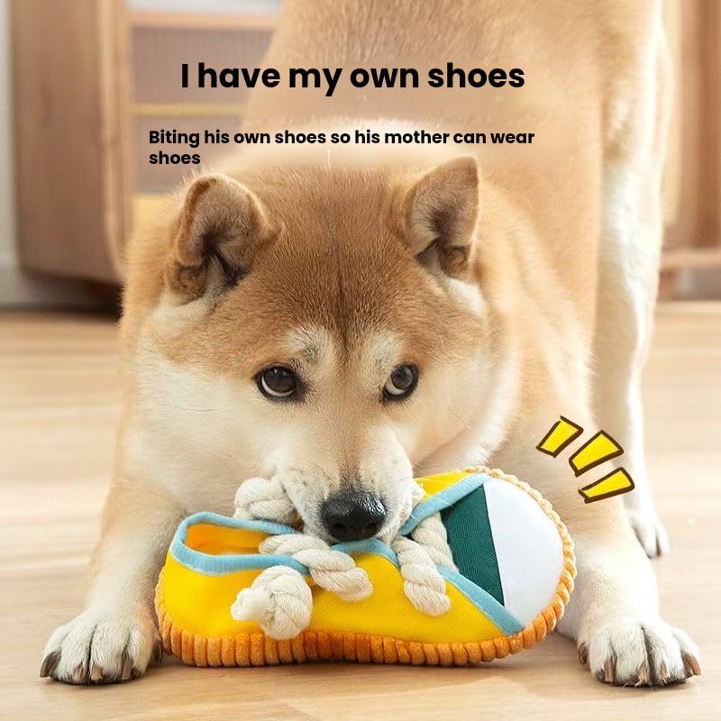 Dog Squeaky Toy Slipper - Self-Entertainment Toy for Boredom Relief, Teething, Chew-Resistant, Energy-Burning, Suitable for Small and Medium-Sized Dogs - Image 6