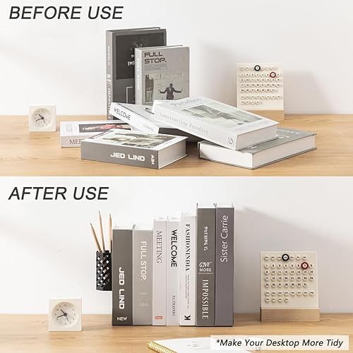 Miniatura 5 de Kingsmile Sujetalibros, extremos para libros, extremos de metal para libros, tapones para libros pesados, extremos para libros para guardar libros