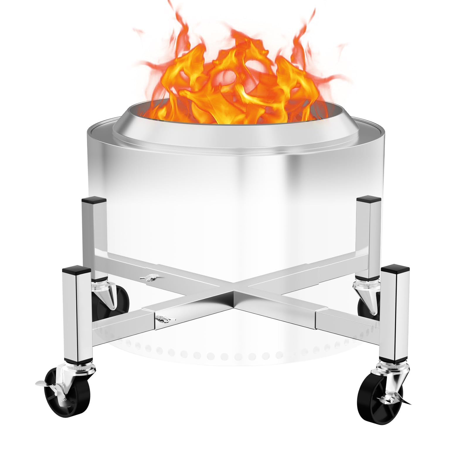 GFTIME Stojak na palenisko Solo Stove Bonfire Ranger Yukon i inne paleniska 38-68 cm, akcesoria do paleniska solo, stojak ze stali nierdzewnej, akcesoria ogrodowe